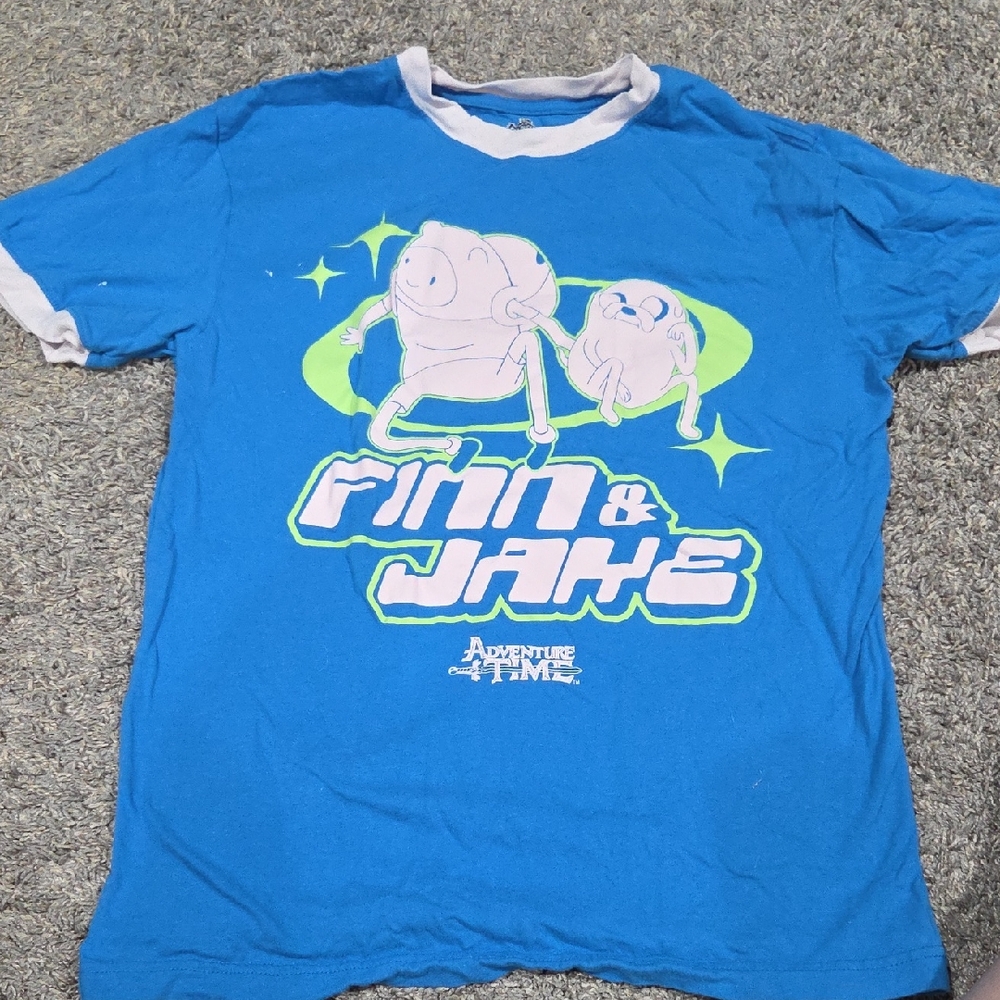 Adventure Time Blue Graphic Tee